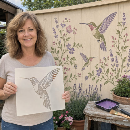 🌿 Garden Wall Stencil™ Collection – ✨ Make Your Walls Look Lively and Unique