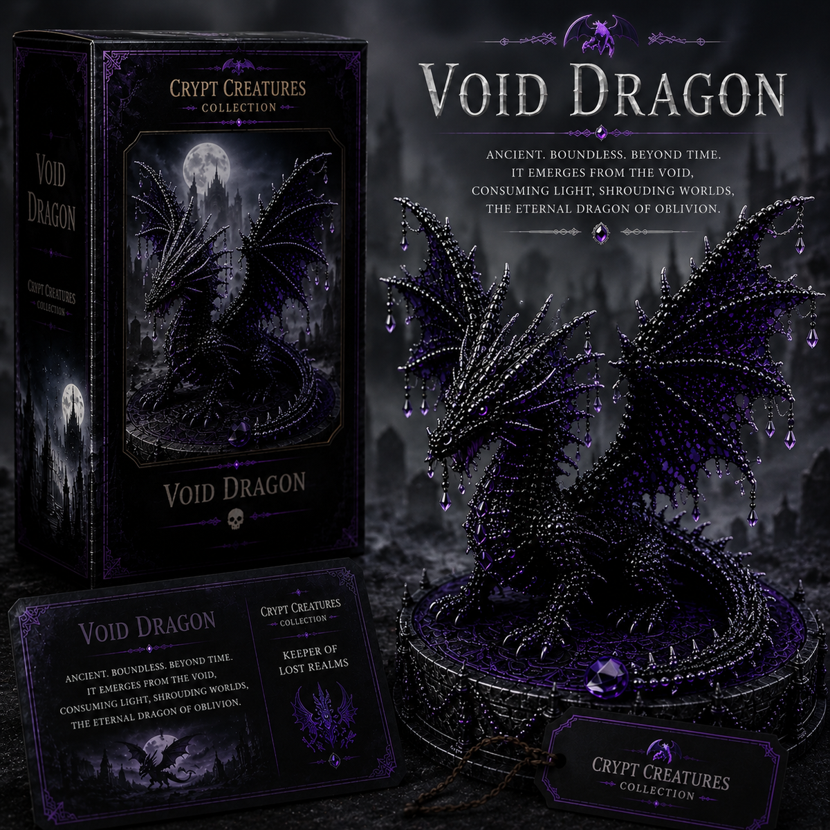 🔥LAST DAY： 🐈‍⬛ Create Your Own Crypt Creatures – 12 Dark Fantasy Collectibles!