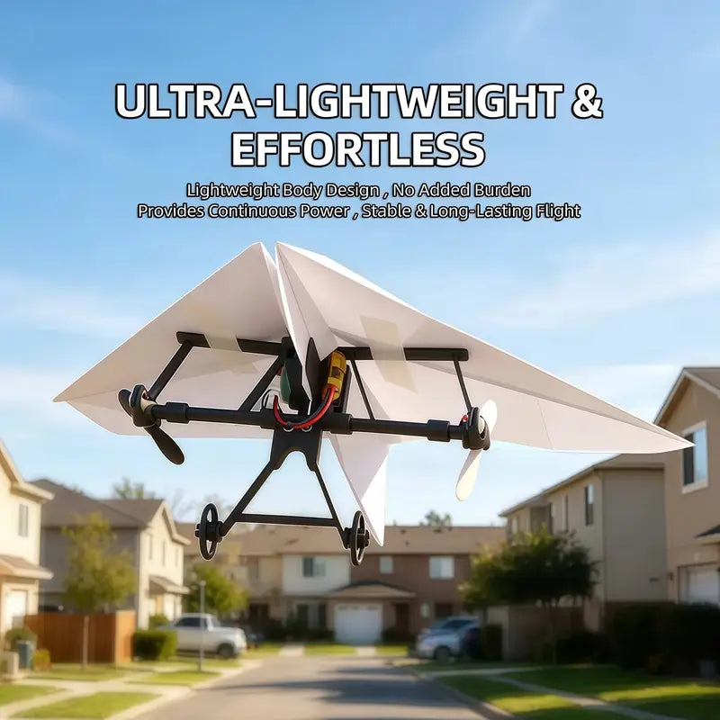 🛩️ Lumiivia™ Smart RC Paper Airplane Kit – DIY STEM Remote Control Flight Toy