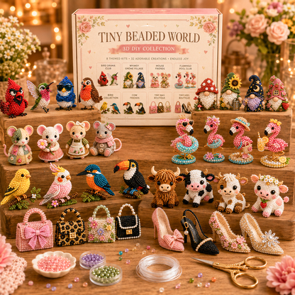 🧵✨ Creative Beaded Mini World 3D DIY Kit Collection