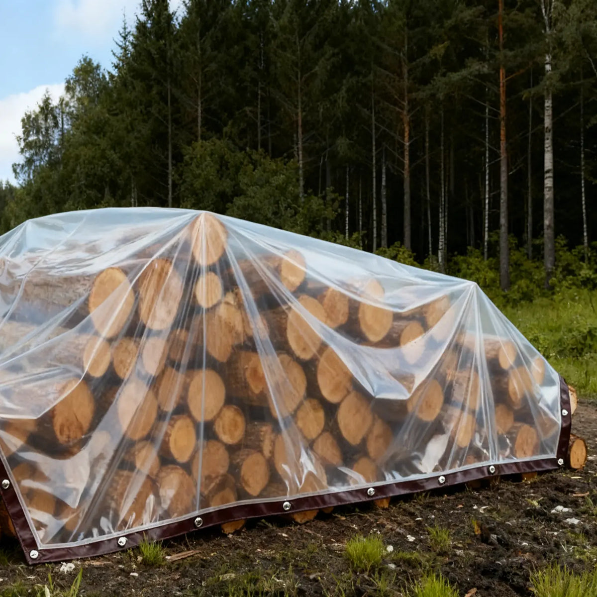 2-Pack Clear Outdoor Protection Cover | Waterproof Heavy Duty Tarp For Patio, Garden & Storage