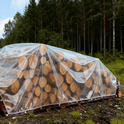 2-Pack Clear Outdoor Protection Cover | Waterproof Heavy Duty Tarp For Patio, Garden & Storage