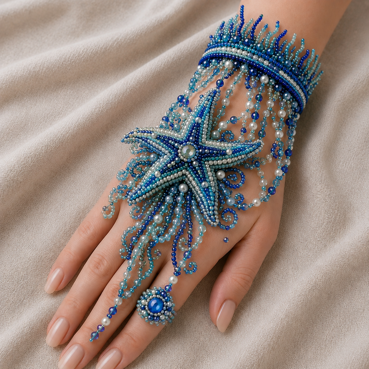 🔥Last Day 🌊 DIY Ocean Beaded Bracelet Kit – Create Your Own Sea-Inspired Jewelry ✨