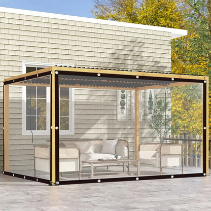 2-Pack Clear Outdoor Protection Cover | Waterproof Heavy Duty Tarp For Patio, Garden & Storage