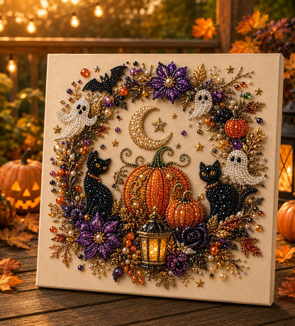 Lumiivia Halloween Pearl Art DIY Kit - 6 Spooky-Cute Designs
