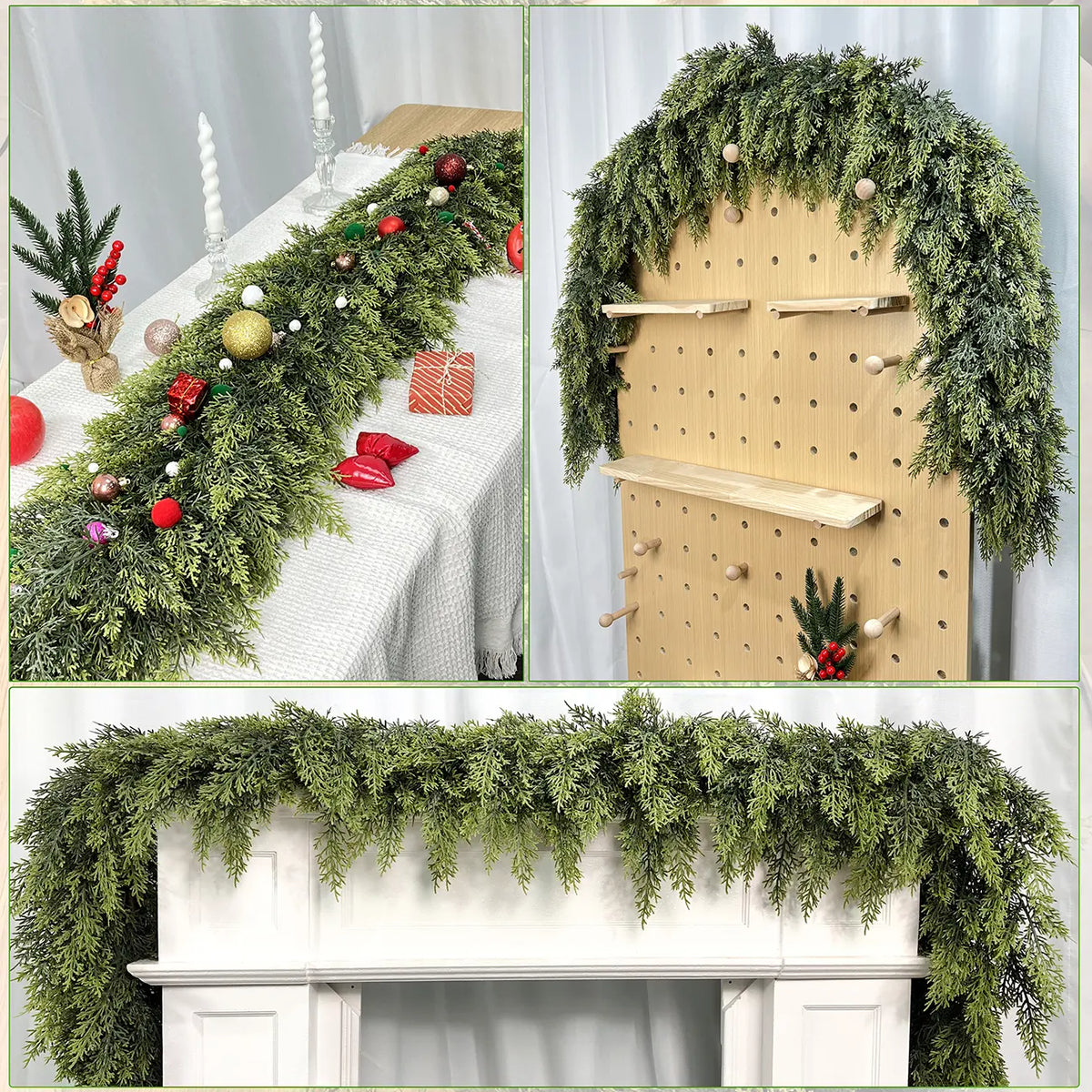 Premium Artificial Christmas Garland – Create a Warm & Cozy Holiday Home