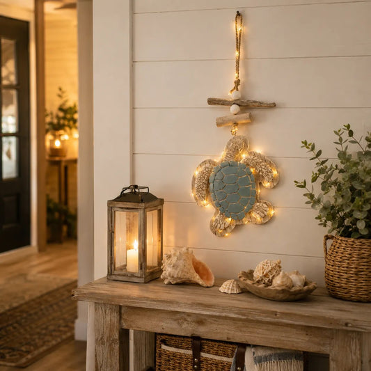 ⭐2026 USA Sale: Up to 50% OFF-🌊 Lighted Coastal Sea Turtle Wall Decor with Remote