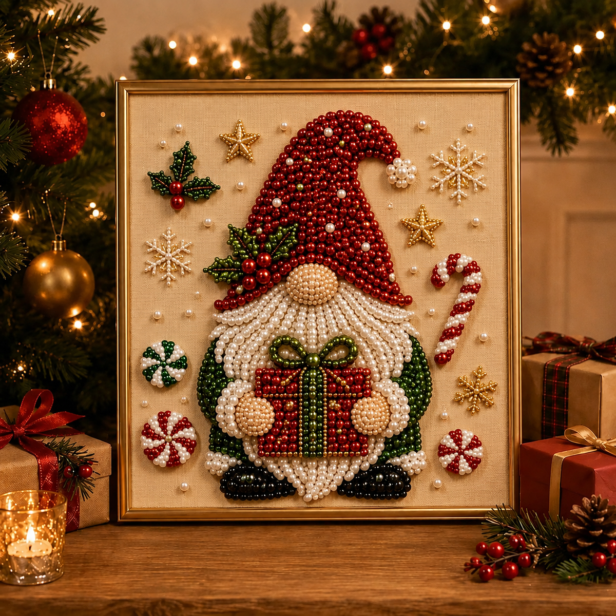 🔥 Limited Time 50% OFF 🎄✨ Create Your Own 3D Pearl Christmas Wall Art – A Sparkling Handmade Holiday Decoration! 💎