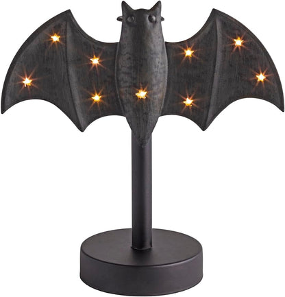 Twinkle Bat LED Candlestick — Gothic Halloween Ambience Light