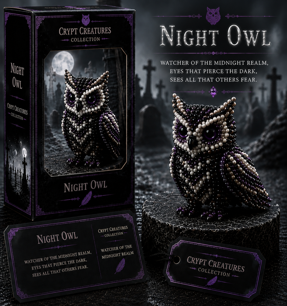 🔥LAST DAY： 🐈‍⬛ Create Your Own Crypt Creatures – 12 Dark Fantasy Collectibles!