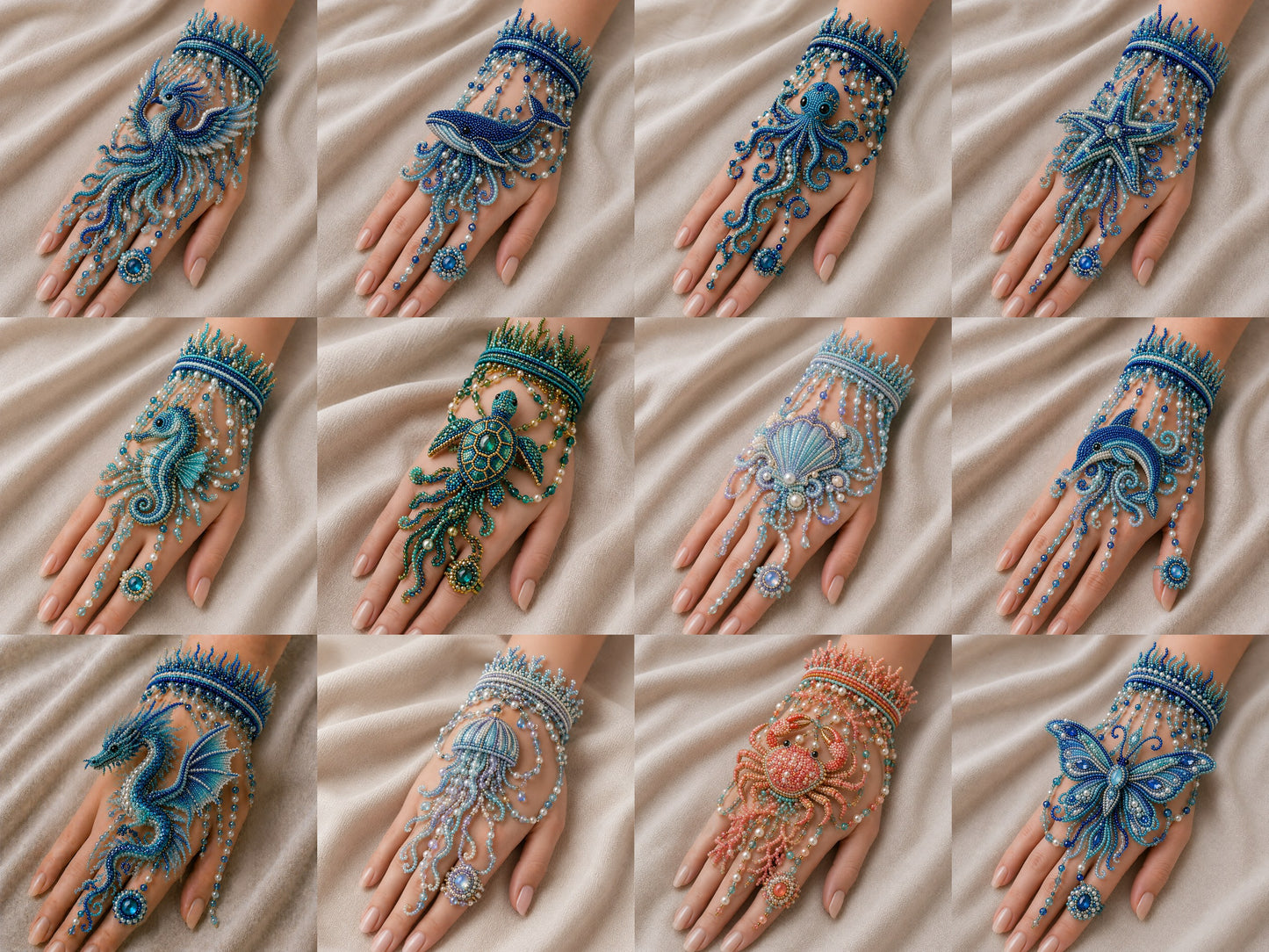 🔥Last Day 🌊 DIY Ocean Beaded Bracelet Kit – Create Your Own Sea-Inspired Jewelry ✨